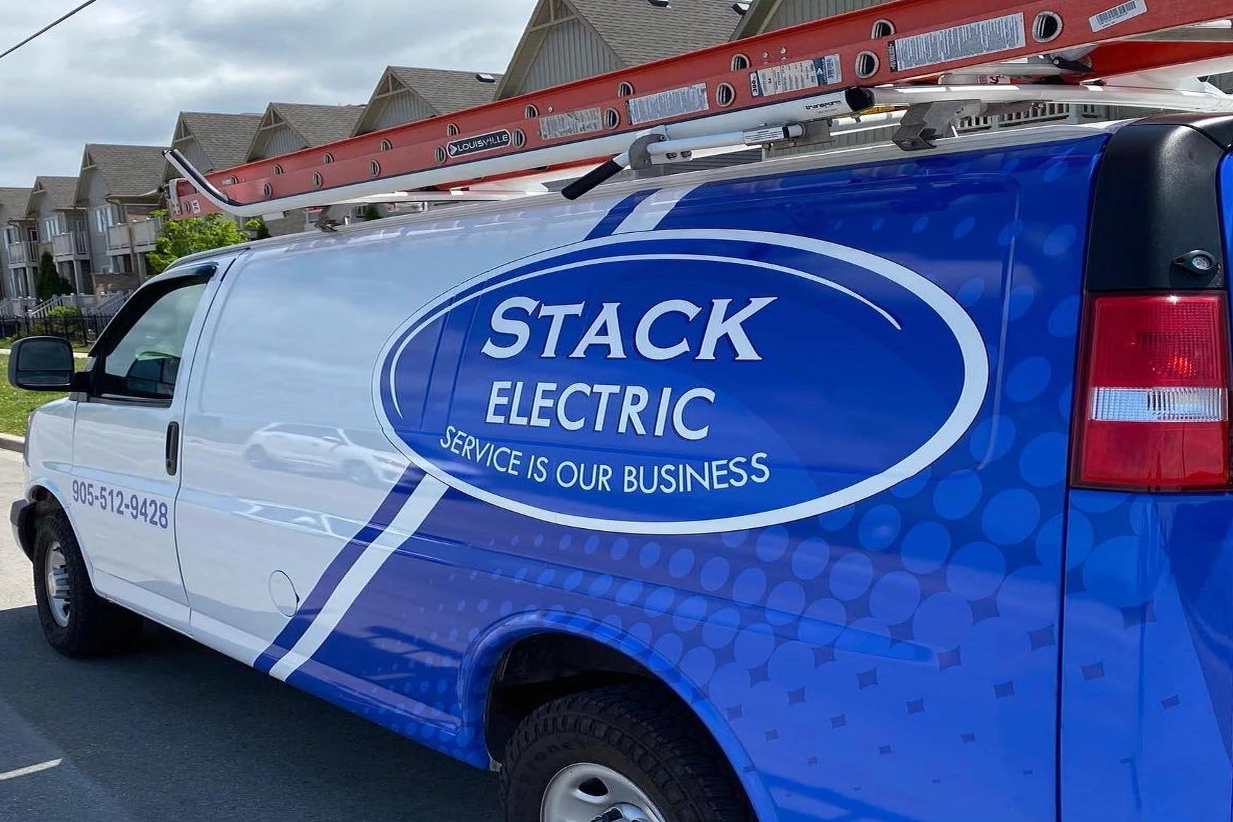 Stack Electric service vehicle in Hamilton